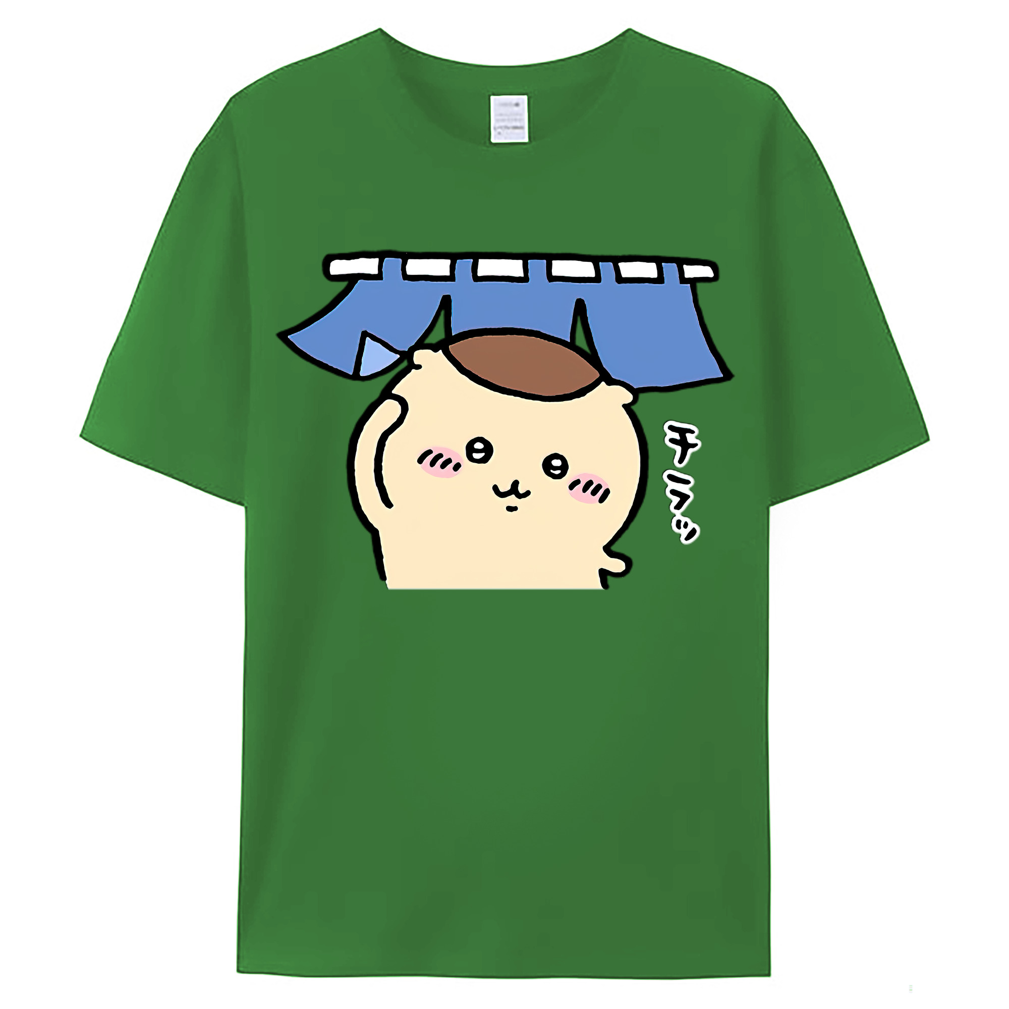 （画像用） ちいかわ くりまんじゅう Chii-kawa kuri manjū レディースカジュアルプリントTシャツ（綿100％）